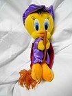 Warner Bros Tweety Bird Plush Stuffed Animal Toy 8 In Tall Witch On Broom Doll