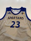 Game Worn Used Adidas San Jose State Spartans Sjsu Basketball Jersey Medium 6 23
