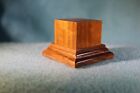 Handcrafted Walnut Wood Display Base For Miniatures - 1 25  X 1 25  X 1 375 