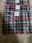 Vera Bradley Ribbons Plaid   Java Black Reversible Quilted Placemats Set Of 6
