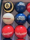 Aramith Anheuser Busch Budweiser Bud Light Beer Billiard Pool Table Balls Set