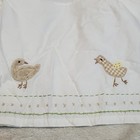 Pottery Barn Kids White Brown Lamb Sheep Embroidered Baby Crib Bed Skirt Duster
