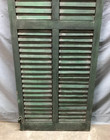 Single Antique Window 24x66 Louvered Door Shutter Pantry Shabby Vtg Old 1526-25b