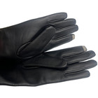 New Black Leather Gloves Women s Size Large Lambskin   Cashmere Lining