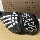 Brian   s Jr Reaper Mighnight Series Goalie Catcher Glove Black Green Skeleton