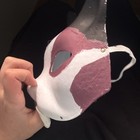 Cat Face Mask  Adjustable  White Black Purple  Halloween Costume Party