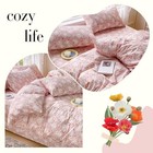  Cute Rabbit Floral Duvet Cover Size Children Bedding Queen Flower   Rabbit