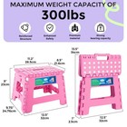 9 Inch Kids Step Stool 300 Lbs Folding Step Stool Toddler Bathroom Kitchen