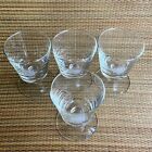 4 Beautiful Vintage Four Roses Bourbon Stemmed Etched  Whiskey Glasses Highball