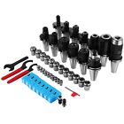 Cat 40 Tool Holder Kit For Haas Fadal Cnc Mill Er32 16 Chuck Collet Set