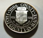Silver Proof 1936 York Commemorative Half Dollar Medal