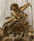 Cherub Antique Ornate Cast Iron Angel Harp Picture Photo Frame Fits 4x6 Read