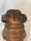 Vintage 1970   s Mack Truck Advertising Bulldog Dog Bank Hard Plastic No Plug