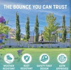 Skywalker 14  Round Trampoline With Basketball Goal Hoop Ball   Safety Enclosure