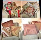Simplicity Pattern 1633 Throw Pillows With Trim   Decorative Appliques Uncut