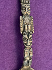 Webfoot Frog Portland Oregon Indian Totem Pole Owls Sterling Souvenir Spoon 20g