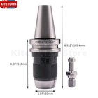 Bt40 1 32  - 1 2  Keyless Drill Chuck Tool Holder With Bt40 Integral Shank 16mm