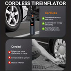 Cordless Car Air Pump Mini Electric Air Compressor Portable Tire Inflator 60w Us