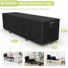 Heavy-duty Waterproof Pilates Reformer Cover For Indoor outdoor Use  Black