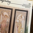 Imaginating Hours Of The Day Art Mucha Nouveau Donna Brown Cross Stitch Chart 89