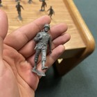 9 Vintage Marx Battlrground   Guns Of Navarone Waxy Soldiers In Fine Condition 