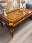 Bronze Ormolu French Inlaid Coffee Table
