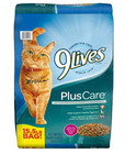 3 Pack 9lives Plus Care Dry Cat Food With Tuna   Egg Flavors 15 5lb Bag Freeship
