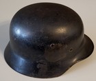 Original Wwii German M35 Helmet Shell  Marked Q64 For Quist  Good Solid Shell 