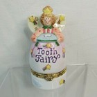 Tooth Fairy Ceramic Trinket Box 4 5  Hinged Keepsake Pennies From Heaven