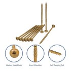 25pcs Lag Screws  14 X 5 Star T30 Drive Structural Decking Wood Screws Sortiment
