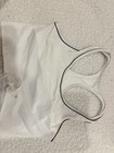 Victoria s Secret White Sports Bra L C Wireless Crossback Medium Support- Nip     