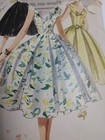 Dress Fit Flare Gown Princess Size 11 Simplicity 1119 Sewing Pattern 50s Vtg