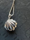 Vintage Pfister Sterling Silver 14k Gold Shell Pearl Starfish Necklace Nautical
