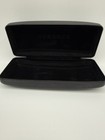 Versace Black Hard Leather Clamshell Sunglasses Eyeglasses Case