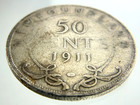 1911 Newfoundland Canada 50 Cents Half Dollar Km  12 Circulated Coin Z559