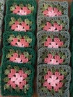 Lot Of 20   5    Hand  Crochet Granny Square  your Creationscarf sweater afghan
