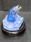 Robert Wyland Blue Lucite Dolphin Sculpture