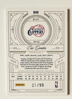 2009-10 Panini National Treasures Eric Gordon Game Used Jersey Card  99 Clippers