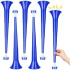 6 Pcs Stadium Horn 21 Inch Vuvuzela Plastic Collapsible Cheering Trumpets For 