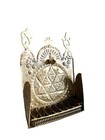 Rare Antique Brass Moroccan Menorah Hanukkah Lamp Ca 1900 Similar In Museum