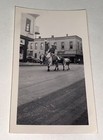 Rare Antique Vintage American Wwii Parade Snapshot Photo  Western Man On Bull 