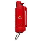 Burn Pepper Spray Keychain 1 2oz Self Defense  Security Red   Black Combo