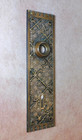 Sargent Ekado Door Back Plate 1885 Cast Brass Bronze Ornate Patent Date Mark