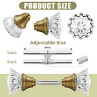 Vintage Crystal Glass Door Knobs Set - Interior Mortise Lock Replacement  Antiqu