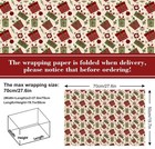 12 Sheet Vintage Christmas Wrapping Paper Retro Santa Claus Gift Wrap Paper Bulk