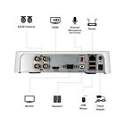 Ezviz 4-channel Security Dvr With 4 1080p Analog Cameras  1 Tb Hdd  Cs-x5-104t