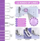 Portable Electric Sewing Machine Crafting Mending Machine 12 Built-in Stitches
