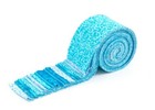 18-pc It s All Turquoise Jelly Roll 2 5  Pre-cut 100  Cotton Fabric Quilt Strip