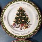 International China -christmas Story- 4 Dessert salad Plate-w  2 Plates Repeated