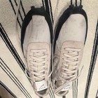 Nike Cj2556-200 Men s Beige black Lace Up Low Top Sneakers Active Casual